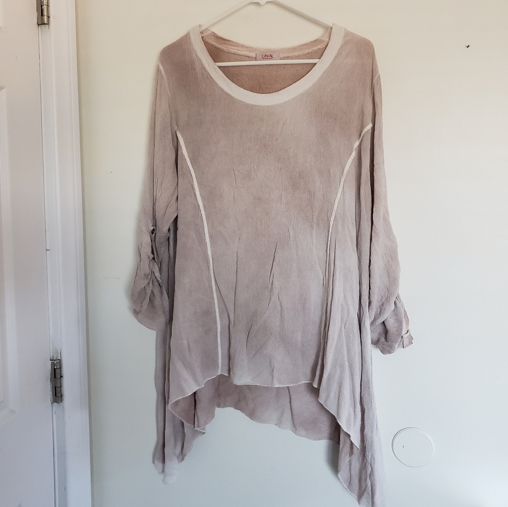 Scandal Boho Mauve Flowy Italian tunic